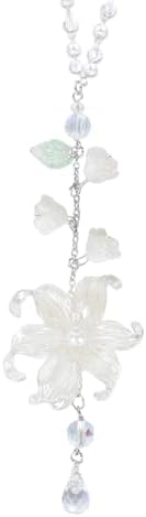Lily of the Valley Leaf Car Charm White Summer Waterlily by LuneClat