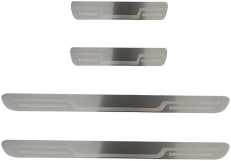 Craedli 4PCS Car Door Sill Protector Sticker, Stainless Steel Auto Door Edge by Unknown
