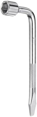 HARFINGTON Car Spare Tire Lug Wrench 21mm Carbon Steel l Type Slotted End by HARFINGTON