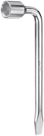 HARFINGTON Car Spare Tire Lug Wrench 23mm Carbon Steel l Type Slotted End by HARFINGTON