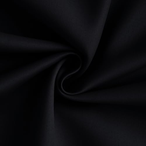 Yakamok Black 100% Blackout Curtains 63 Inches Long - Image 3