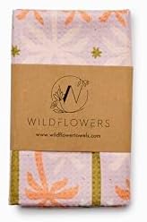 Flourish Wildflowers Microfiber Kitchen Towels | Pink and Green Palm Trees by FlourishPetProducts
