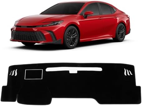 KUST Black Dash Cover for 2025-2026 Toyota Camry Polyester Dashboard Cover by KUST