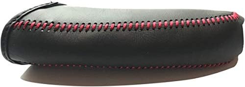 Loncky Black Genuine Leather Handbrake Cover - Image 4