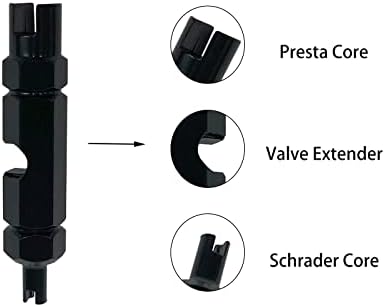 ZUFECY Bike Valve Core Remover Tool, Presta &Schrader Valve Cores - Image 3