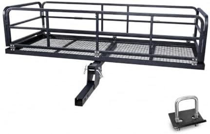 Folding Hitch Mount Cargo Carrier Rack 750 LBS by PioneerWorks