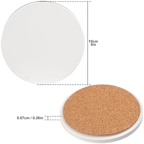 50 Pack 4 inch Round Sublimation Ceramic Tiles - Image 2
