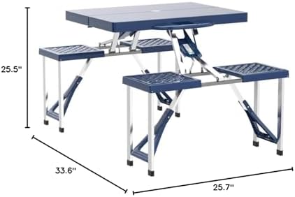 Trademark Innovations Portable Folding Picnic Table - Image 2