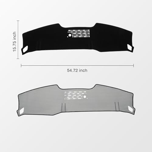 KUST Black Dash Cover for Kia K4 2025-2026 Left Hand Drving Dash Carpet - Image 2