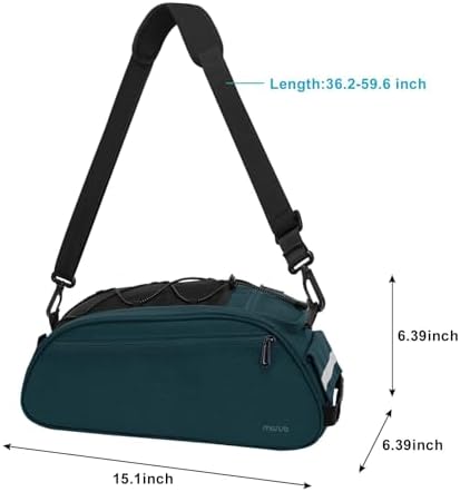 MOSISO Bike Rack Bag, Waterproof Bicycle Trunk Pannier Rear Seat Pouch - Image 6