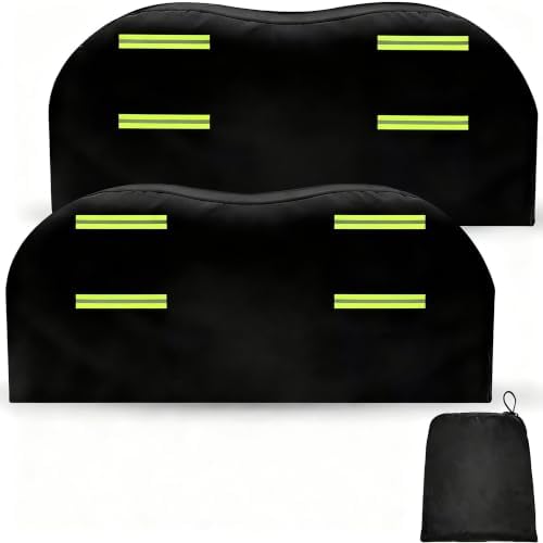 RV Tire Covers, Dual Axle Wheel Cover Fits 27-30" Diameter Tires by Unknown