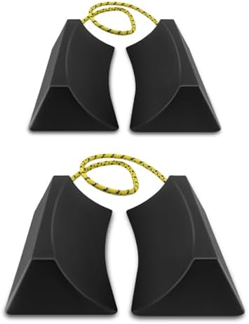 HOXWELL Dual Wheel Chocks, Light Non-Slip Wheel Stoppers by HOXWELL