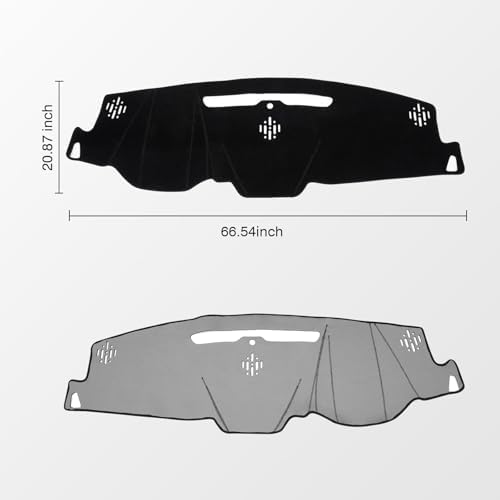 KUST Black Dash Cover for 2015-2020 Chevrolet Chevy Tahoe/Suburban/GMC Yukon - Image 2