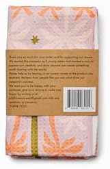 Flourish Wildflowers Microfiber Kitchen Towels | Pink and Green Palm Trees - Image 2