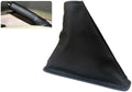 Car Shift Gear Stick Handbrake Cover Manual Shift Boot Black Leather Boot Cover by AJHLJ