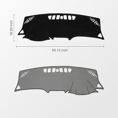 KUST Black Dash Cover for 2018-2023 2024 Chevrolet Equinox Non-Slip Dashboard - Image 2