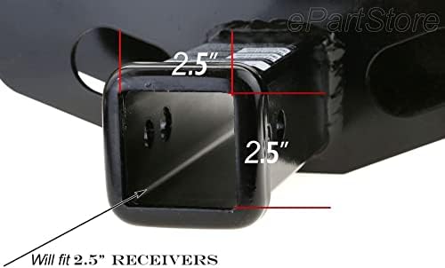 2.5" Blank Metal Hitch Cover - Image 3