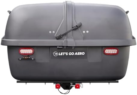 Let's Go Aero GearSpace Slideout Hitch Cargo Carrier -Dark Gray by LetsGoAero