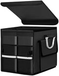 Trunk Organizer with Lid, 28L Collapsible Car Storage Organizer with Aluminum by Unknown