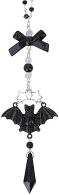 Black Crystal Car Rearview Mirror Charm by LuneClat
