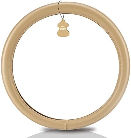 Haokay Heavy Duty Pure Cowhide Steering Wheel Cover SUV Car - Image 2
