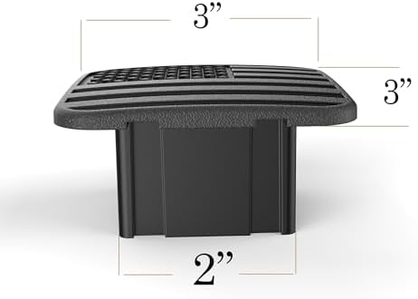 2" Black American Flag Hitch Plug Cover - Image 6