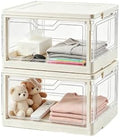 Collapsible Storage Bins with Lid, 15.35" x 11.02" x 8.66", by TechNexus