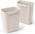 2-Pack White Silicone Car Trash Cans by ZYNYDEA