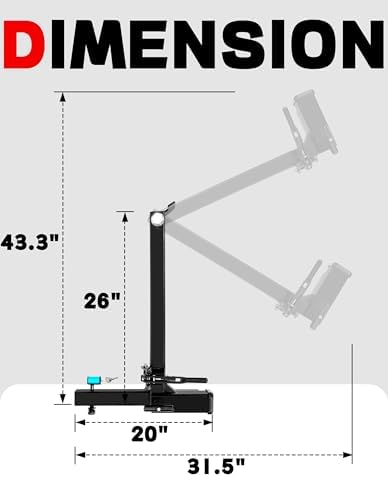 Young 250LBS Swing Away Hitch for Bike Rack and Cargo Carrier Basket - Image 7