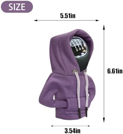 JOYCOURT Car Gear Shift Hoodie Auto Shifter Knob Cover - Image 2