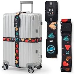 Travelkin Luggage Straps TSA Approved, Suitcase Straps by MoreThanTravel