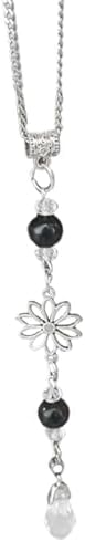 Flower Car Rear View Mirror Pendant, Bling Crystal Car Interior Decoration by Unknown