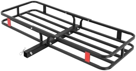 GarveeTech 500 LBS Hitch Mount Cargo Carrier Basket 53 in x19 in x 6 in by GarveeTech