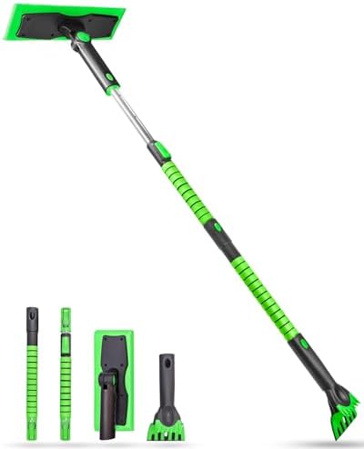 SEAAES 55 Inch Snow Broom and Ice Scraper by SEAAES