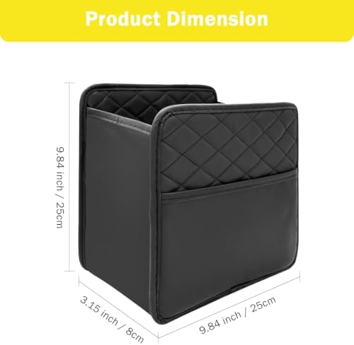 Car Back Seat Organizer PU Leather Hanging Storage Bag - Image 3