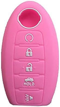 Silicone Key Fob Cover Fit for Nissan 5 Button Nissan 350Z 370Z Altima Armada by KAWIHEN