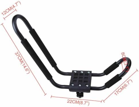 Canoe Boat Kayak Roof Rack for SUV Car Truck Top Mount Carrier J Cross Bar Pair - Image 2