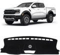 KUST Black Dash Cover for Ford Ranger 2024 2025 2026 Polyester Dashboard Cover by KUST