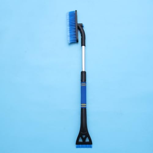 TEHAUX Snow Removal Brush Car Ice Scraper Telescopic Blue PVC PP Metal - Image 6