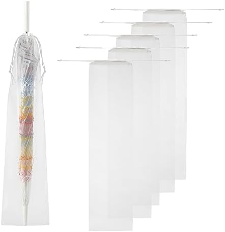 Cosmos 6 Pcs Umbrella Bags Wet Umbrella Covers Translucent Stick Umbrella by Unknown