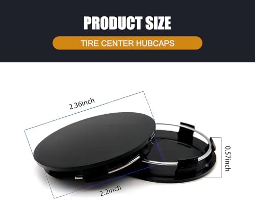 4 PCS Car Wheel Center Hub Cover, 60MM/2.36In Outer Diameter and 56MM/2.2In - Image 2