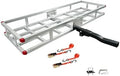 60 x 20 x7 Aluminum Cargo Carrier Hitch Mount | 500lb Heavy Duty Folding by fouwick
