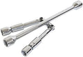Jack Boss 14 Inch Universal Folding Cross Lug Wrench 4 Way Tire Iron by JACKBOSS