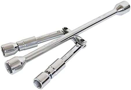 Jack Boss 14 Inch Universal Folding Cross Lug Wrench 4 Way Tire Iron by JACKBOSS