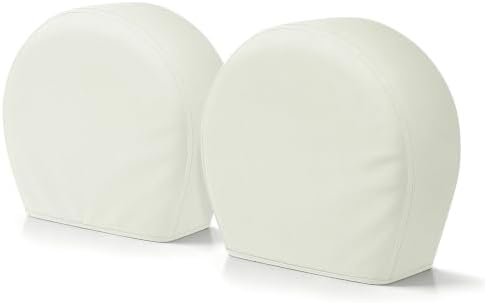 Explore Land Tire Covers 2 Pack Fit Tire Diameters 23-25.75 inch, Off White by ExploreLand
