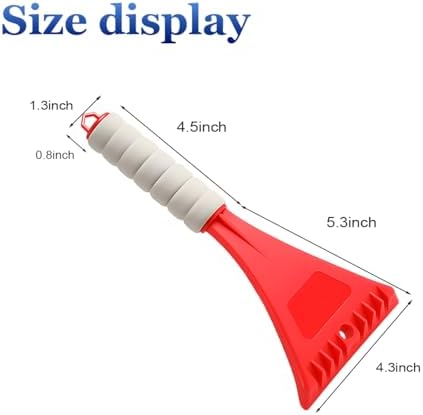LCE Scraper for Car Windshield, Plastic Vehicle Windscreen Snow Frost Removal - Image 2