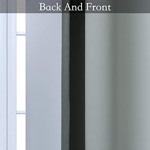 SimpleHome Ombre Grey to Grey White Curtains - Image 6