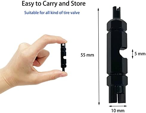 ZUFECY Bike Valve Core Remover Tool, Presta &Schrader Valve Cores - Image 2