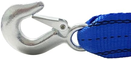 HFS Heavy-Duty Tow Strap with Hooks | 10, 000-Pound Capacity | Woven Polyester - Image 6