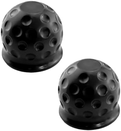 2PCS 2 Inch Trailer Hitch Ball Cover Tow Ball Protector Black - Image 7